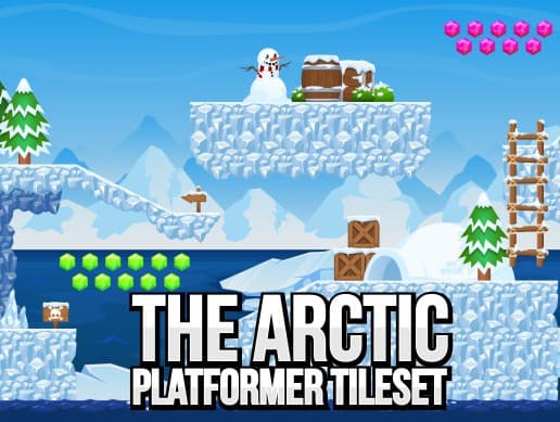 The Arctic - Platformer Tileset