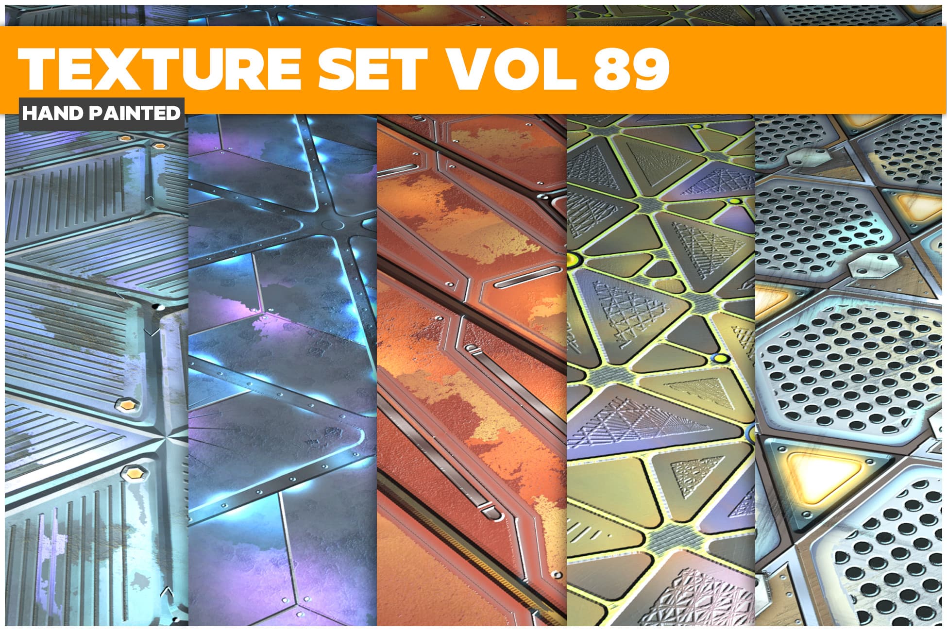 Sci-fi Vol.89 - Hand Painted Textures