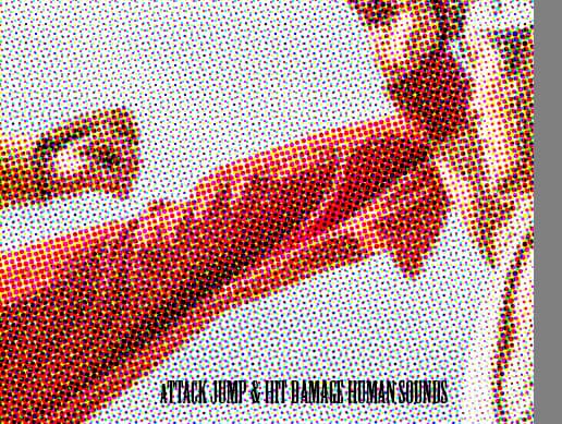 Attack Jump & Hit Damage Human Sounds