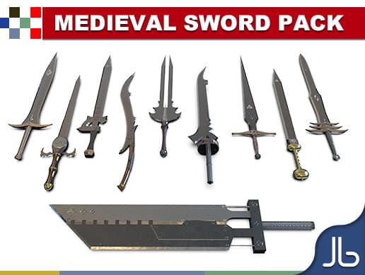 Lowpoly Medieval Sword Pack (HQ)
