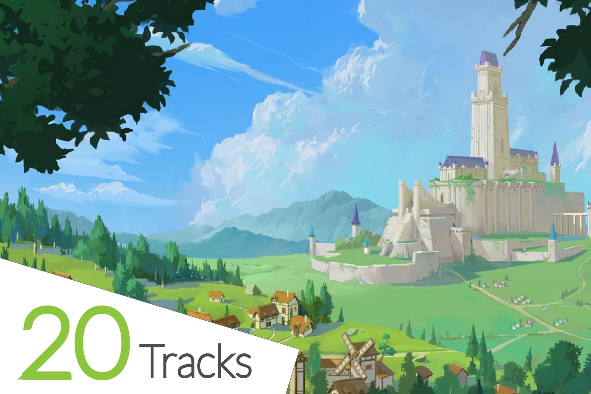 20 Medieval Game Tracks Music Pack
