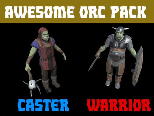 Orc Caster and Fighter Pack