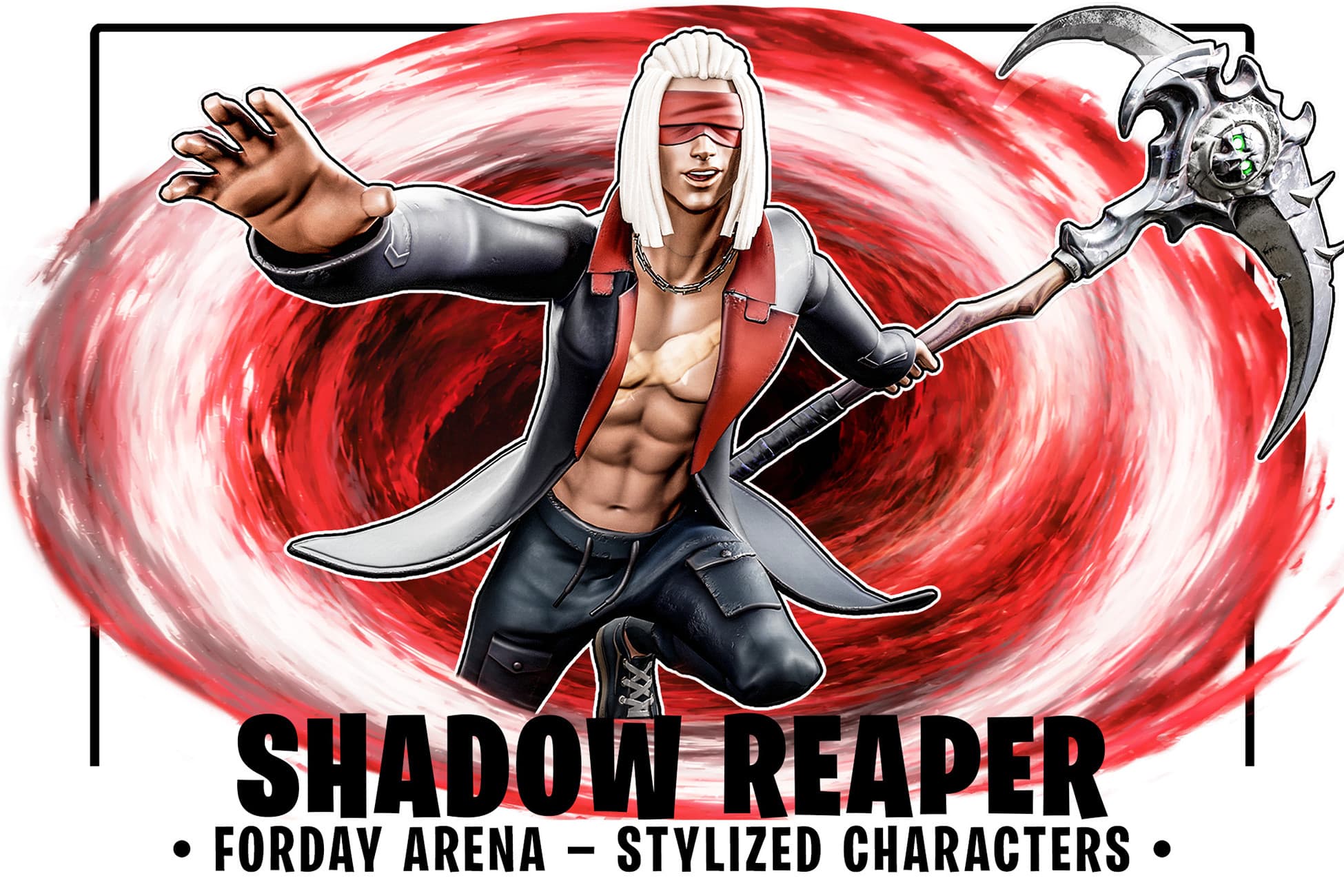 Shadow Reaper - Cyberpunk Sci-Fi Character with Scythe