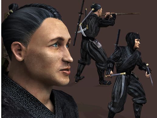 Ninja Otoko Animated Character