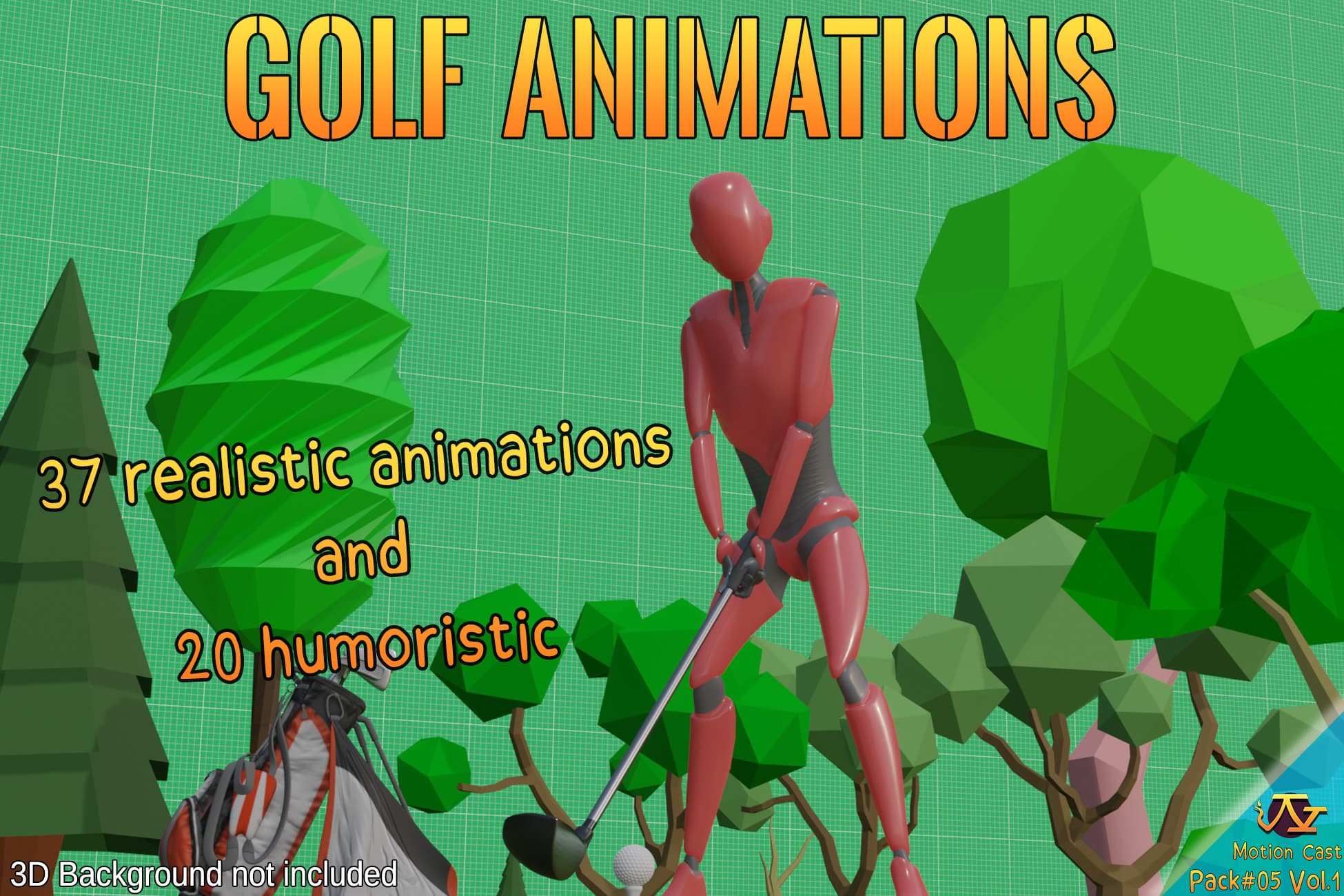 Golf animations (Motion Cast#05 Vol.1)