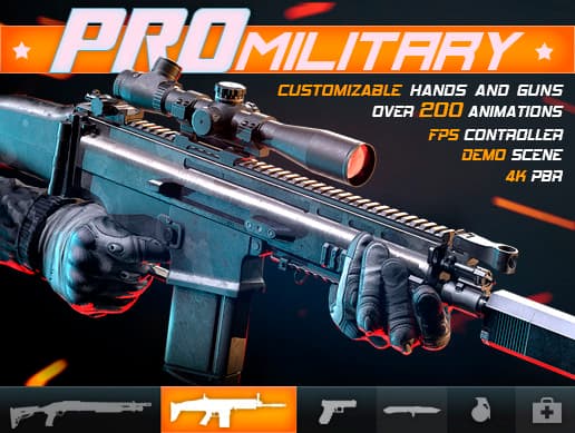 PRO Military: Customizable FPS Character