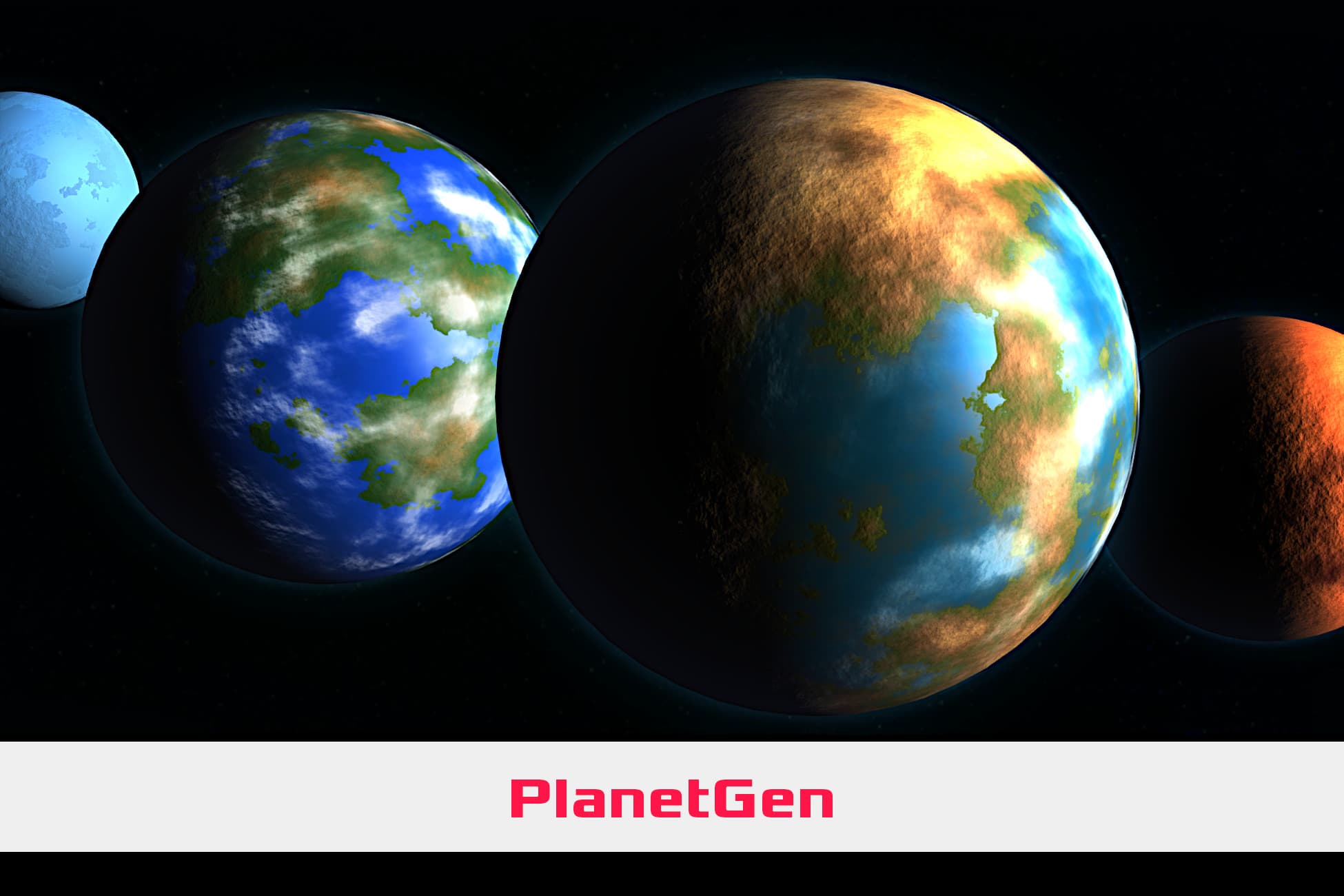 PlanetGen - Procedural Planets