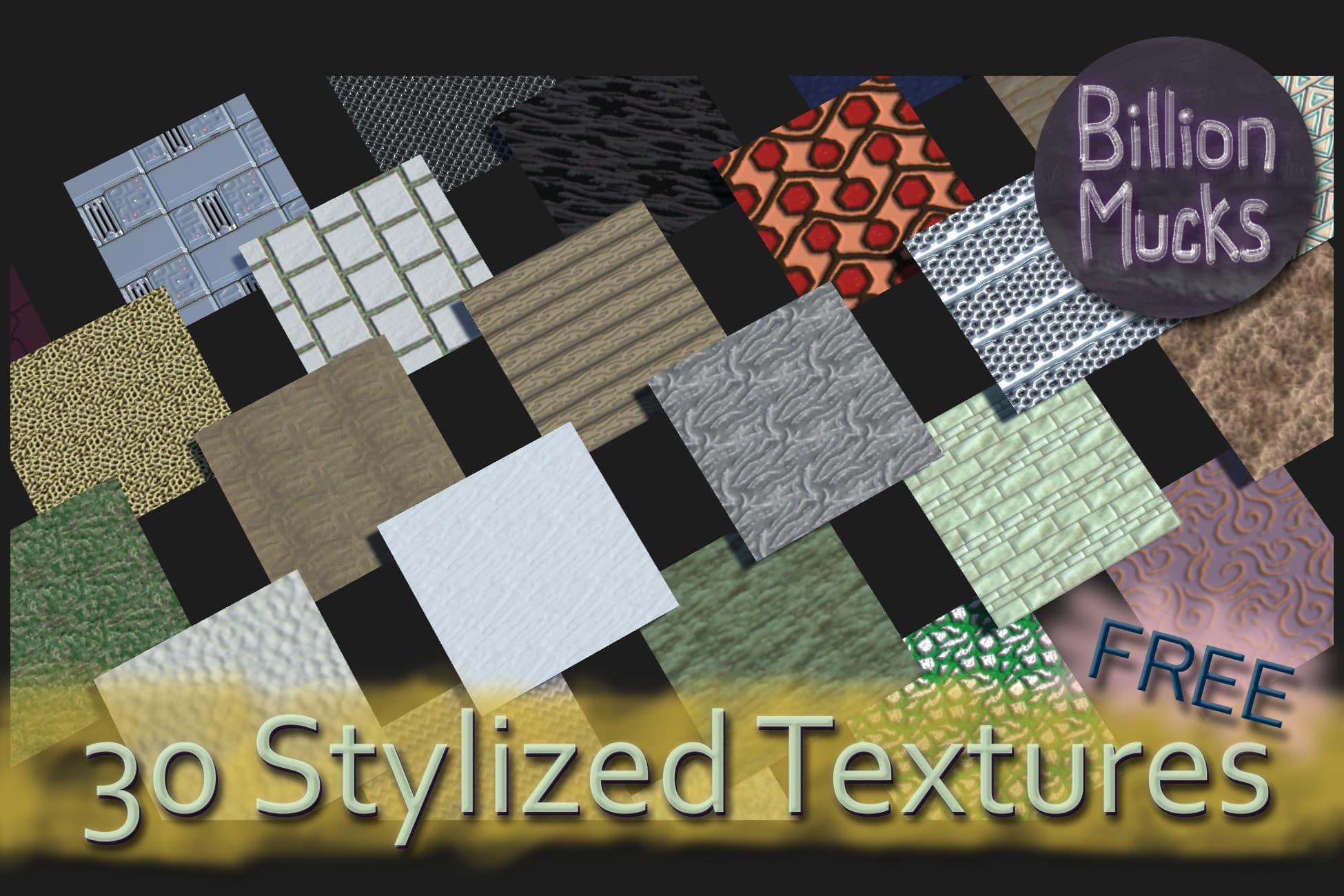 30 Stylized Textures FREE