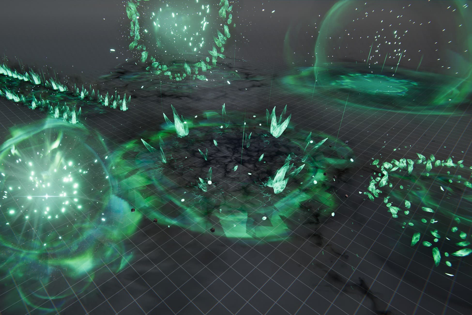 Realistic ARPG Life Crystal Spells VFX