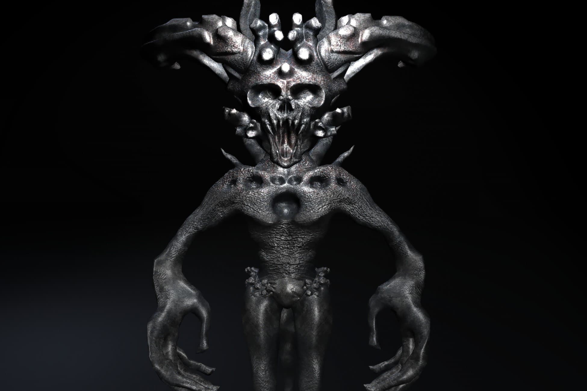 Stylized Demon creature for horror game