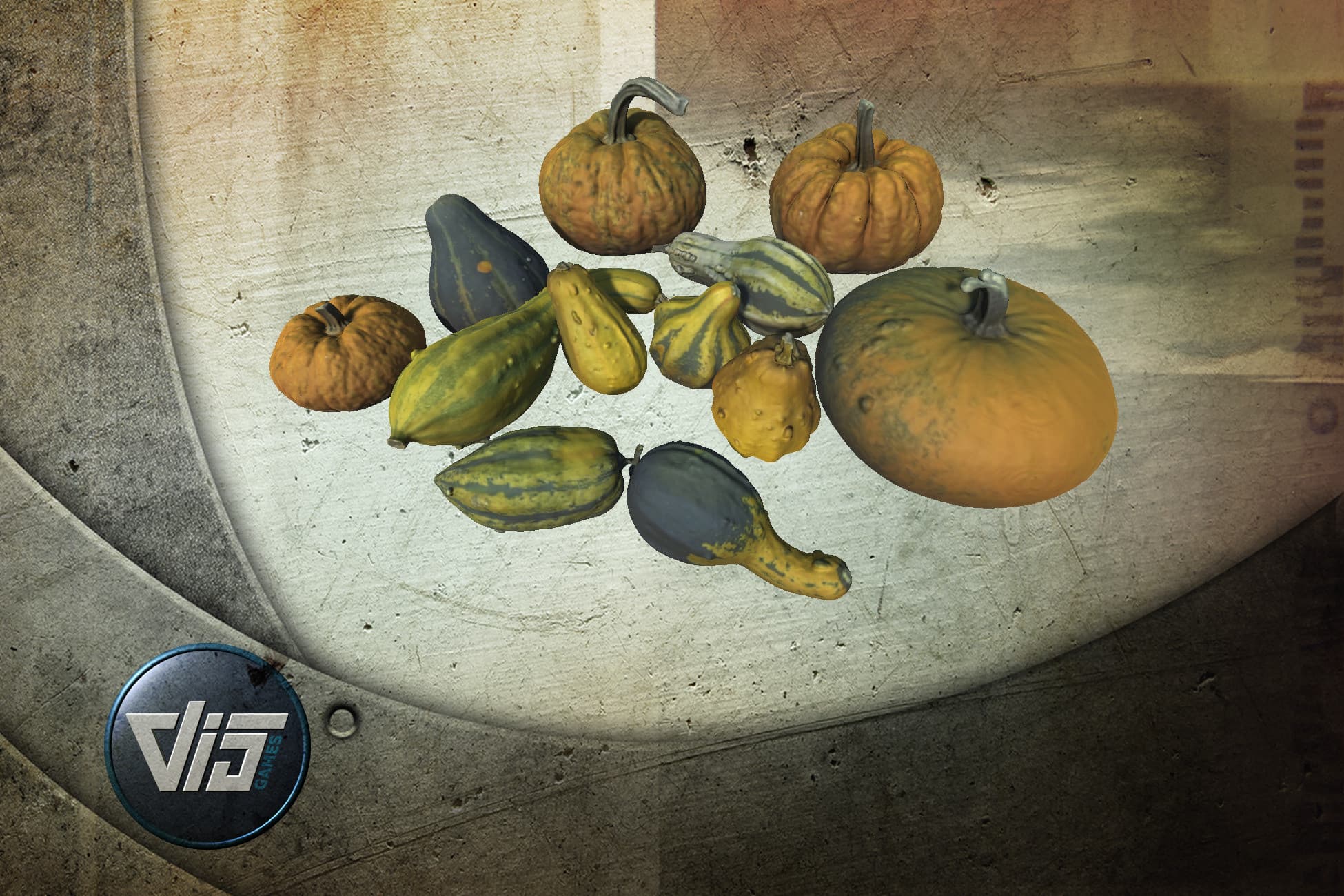 Scanned Pumpkins Lowpoly
