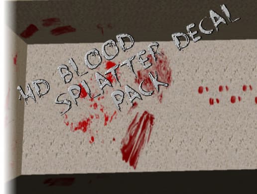 HD Blood Splatter Decals