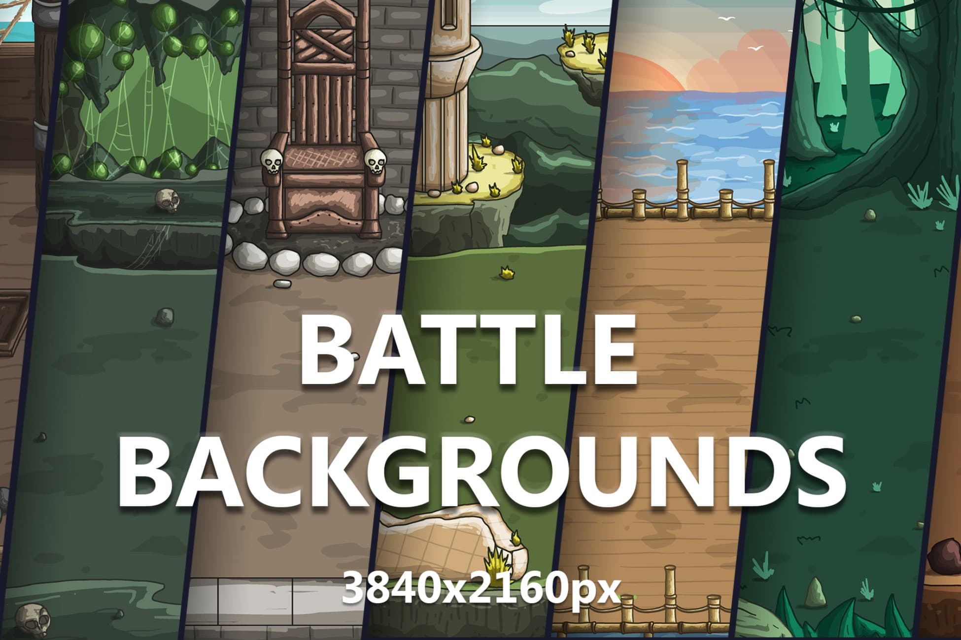 44 Fantasy Battle Backgrounds