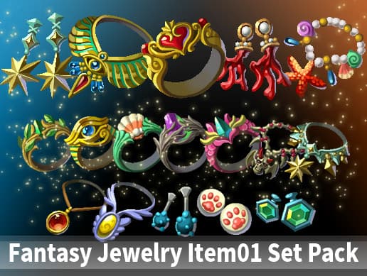 Fantasy Jewelry Item01 Set Pack
