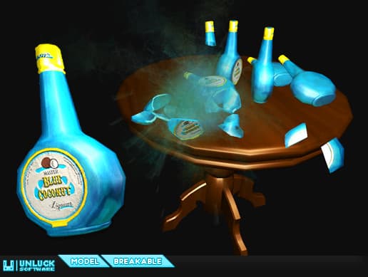 Breakable Liqueur Bottle
