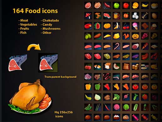 Stylized Food Icons