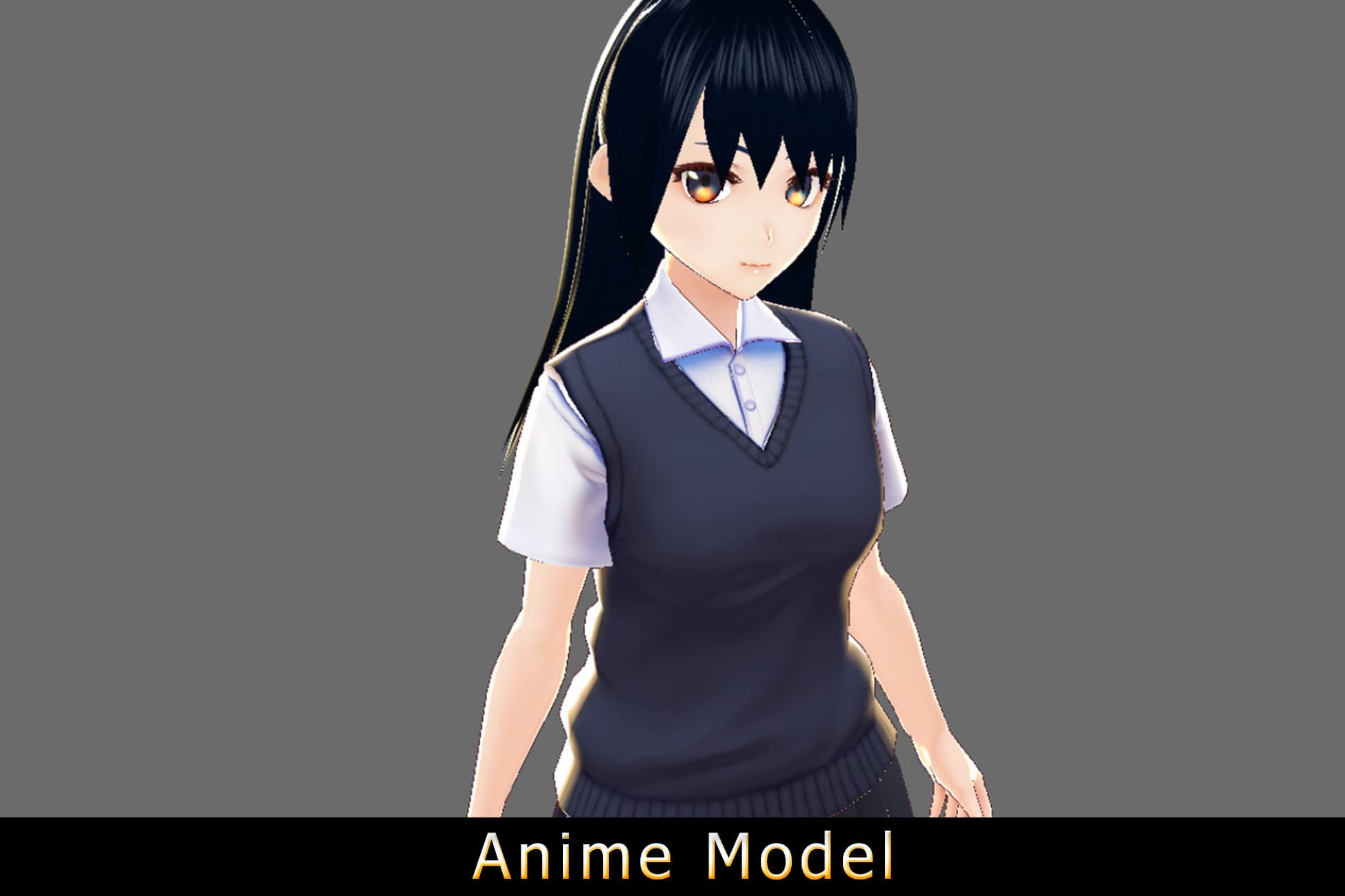 Anime Character : Arisa (Free / RemakeV2 / Contain VRM)