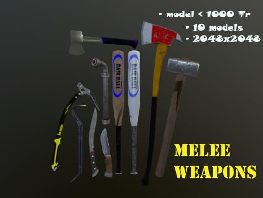 All for survival - pack 1 (melee weapons )