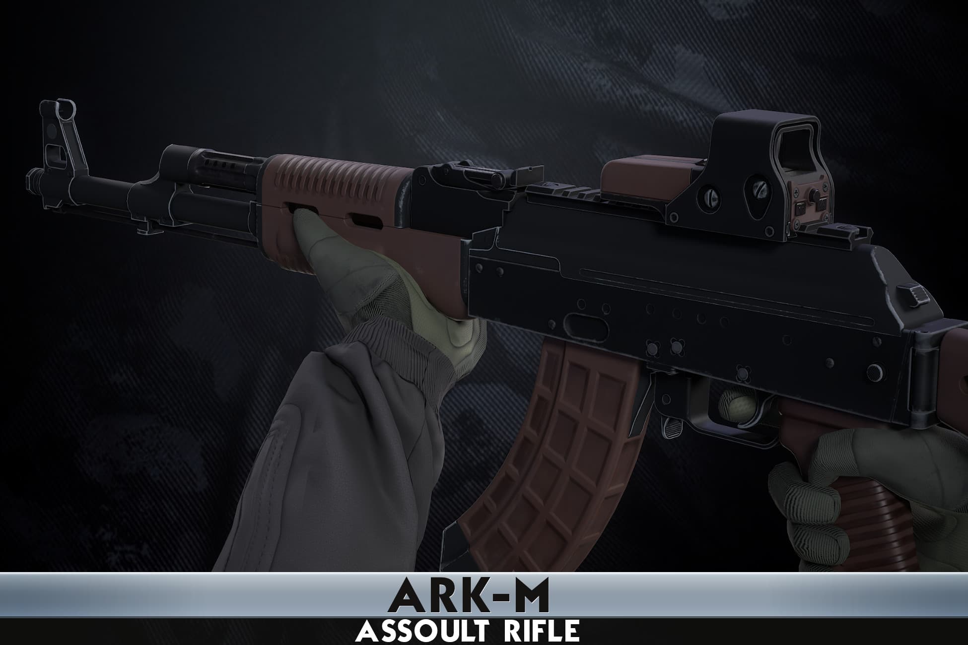 ARK-M Assault Rifle With Hands