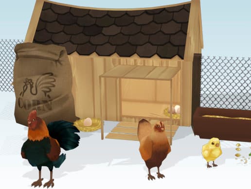 Hand Painted Chicken & Rooster Bundle