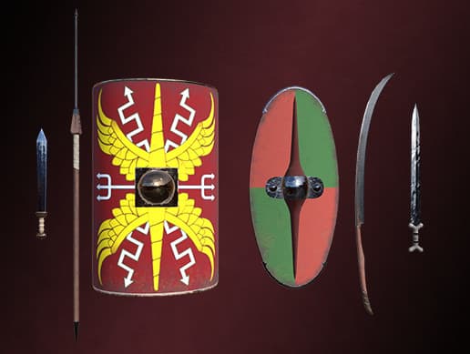 Romans VS Barbarians weapon pack