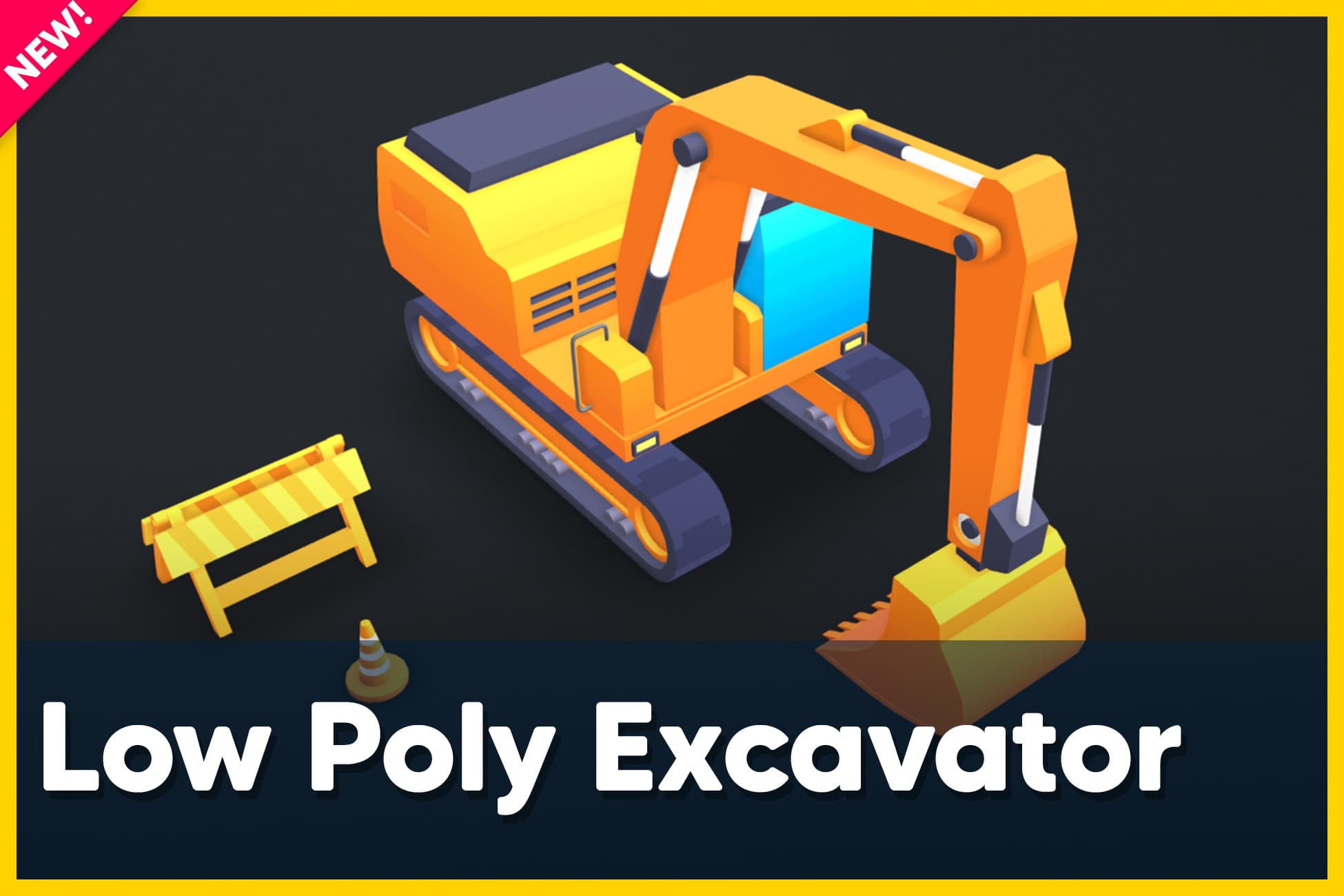 Low Poly Heavy Machinery Pack Demo