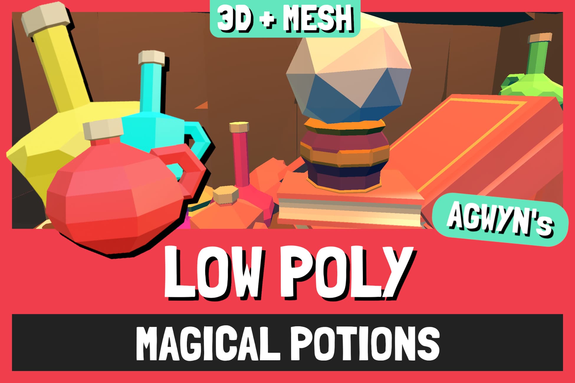 LOW POLY - Magical Potions Pack