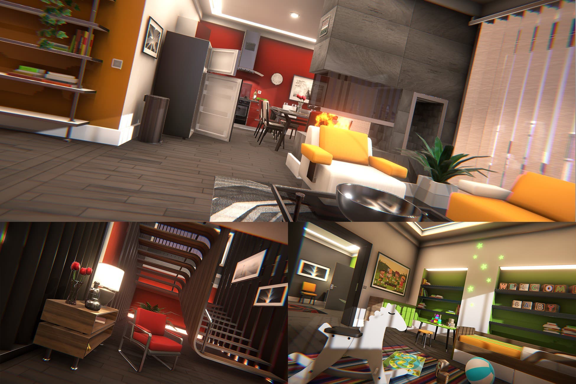 3D Modern Interior Kit Vol 1
