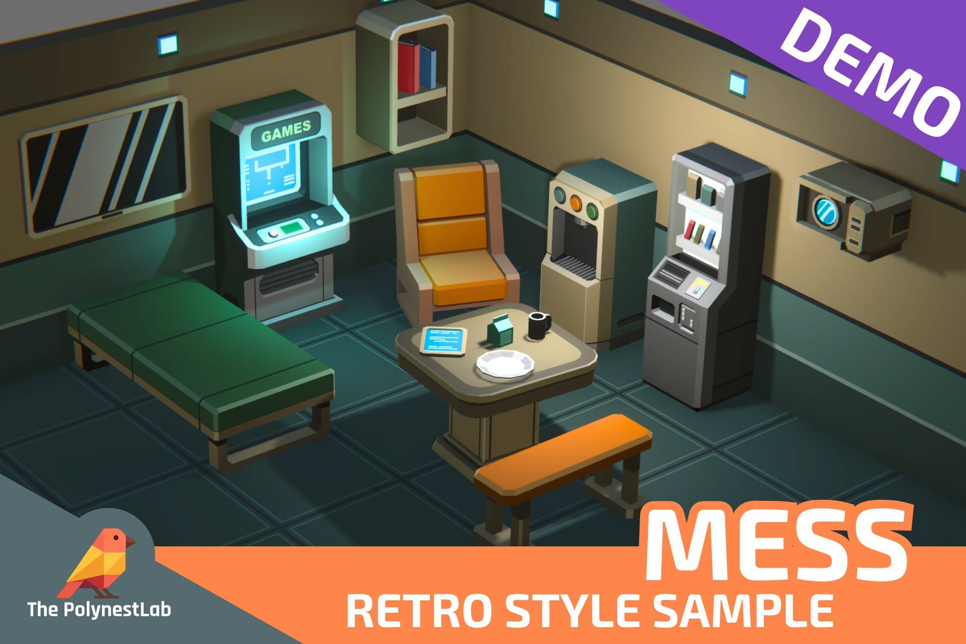 FREE Demo: Low Poly Sci-Fi Mess / Cosmic Retro