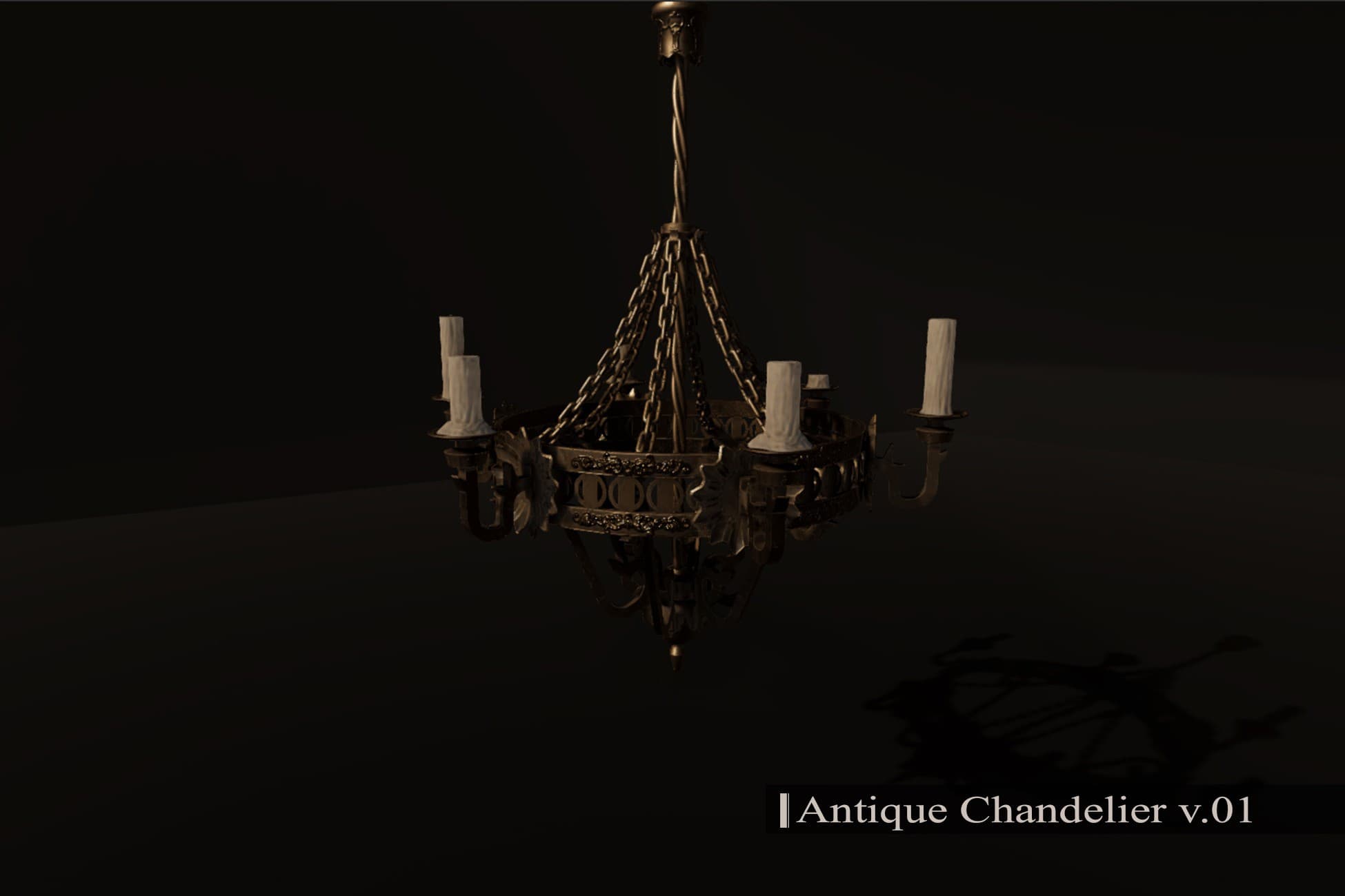 Gothic Antique Chandelier v.01
