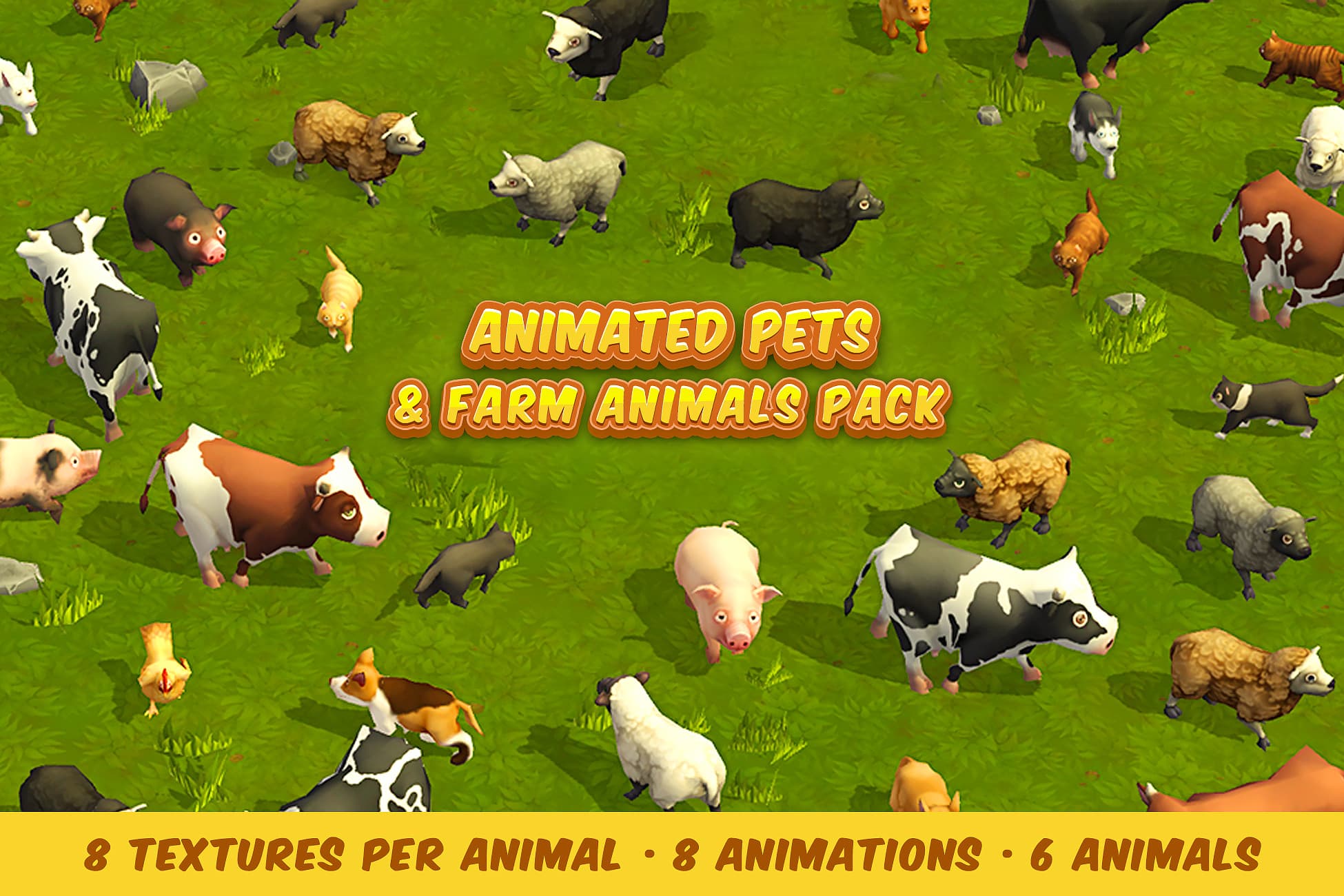 Animated Pets and Farm Animals Pack