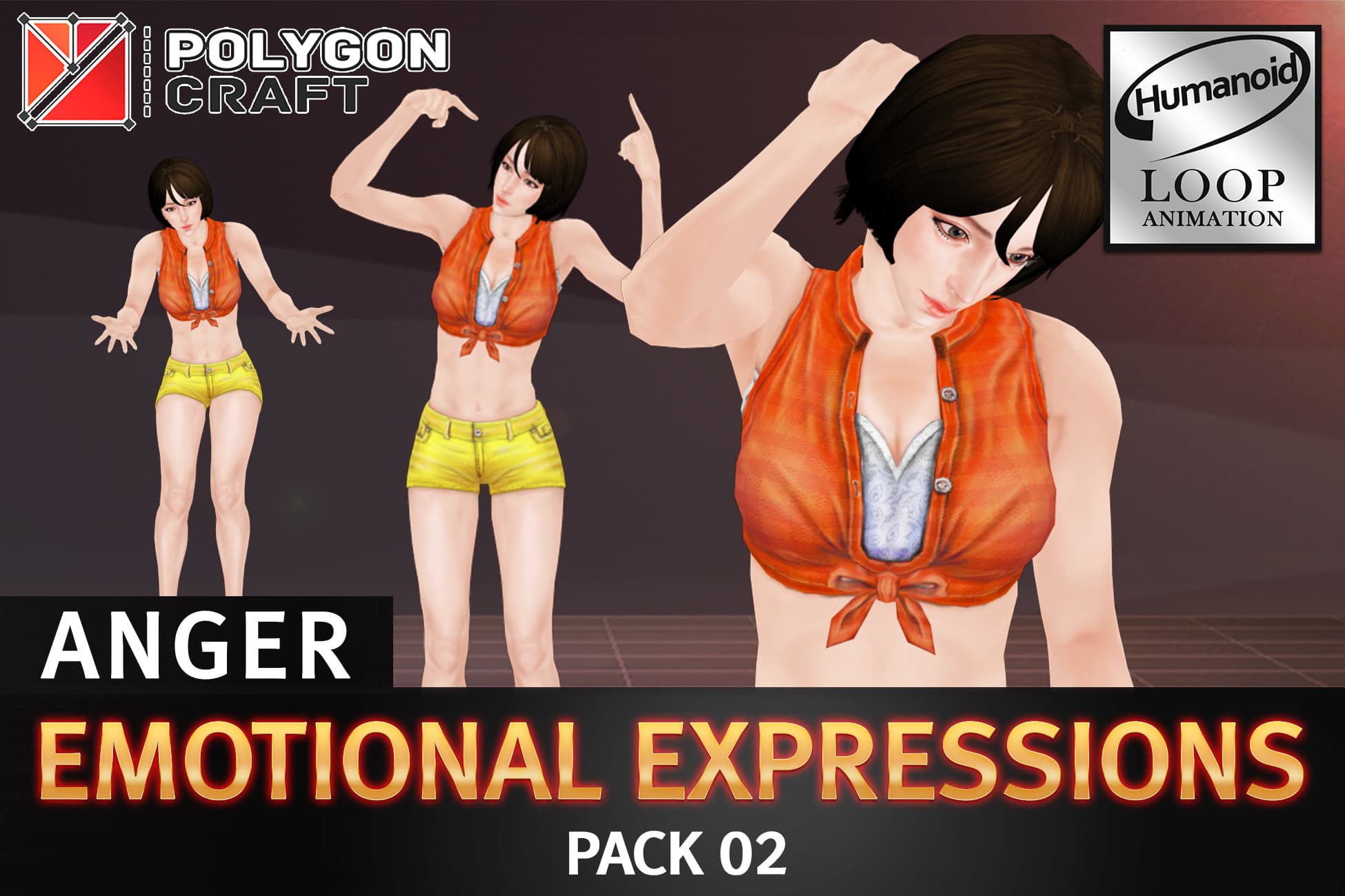 Emotional Expressions Pack 02: Anger