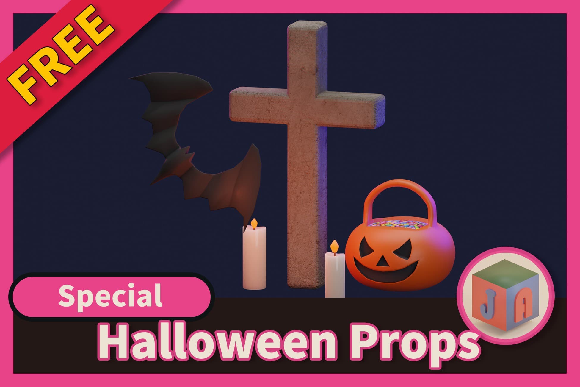 Free Halloween Pumpkin Props