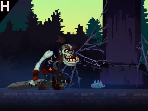 Pixel Zombie Warrior