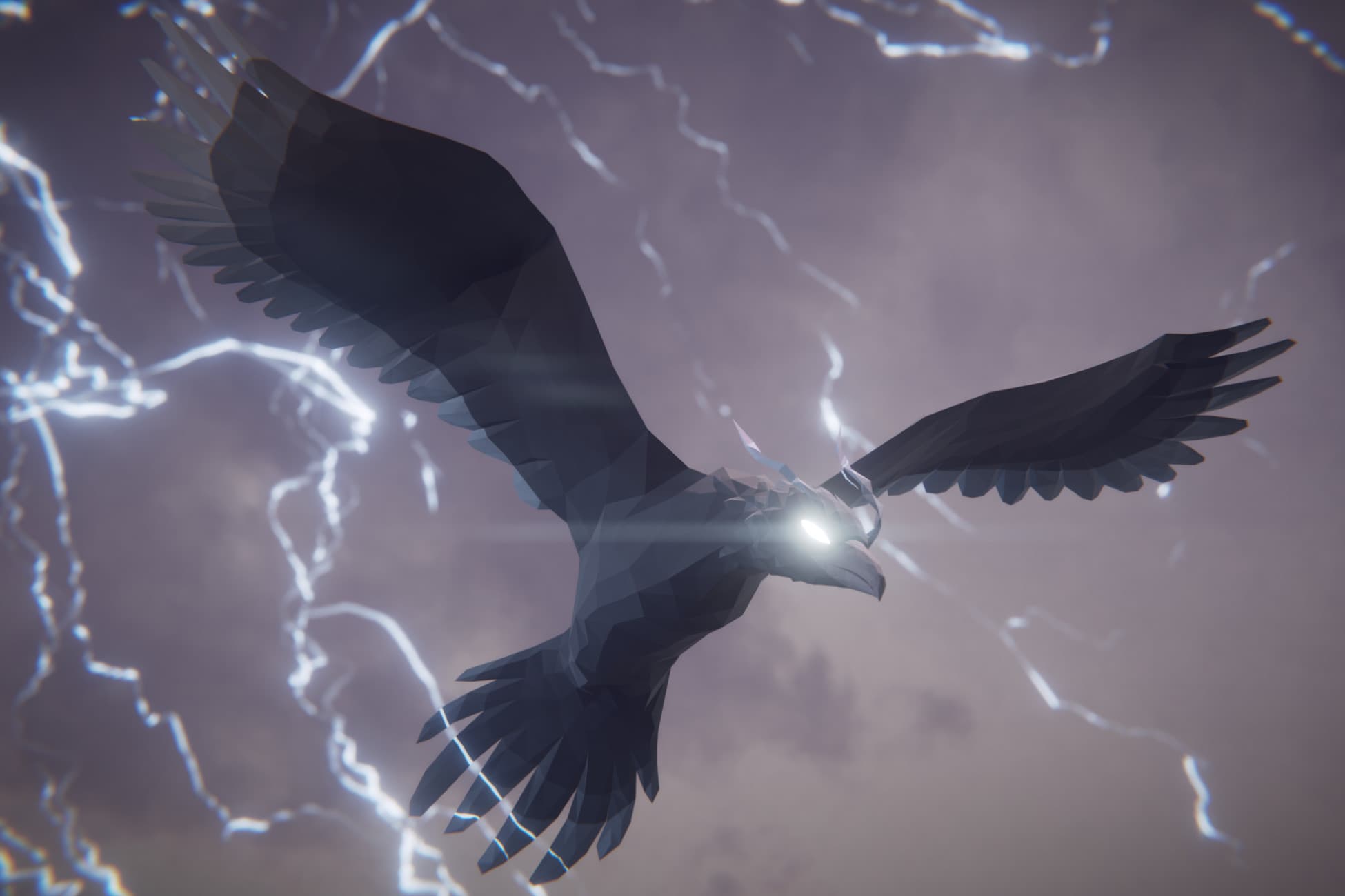 Low Poly Legend: Thunderbird