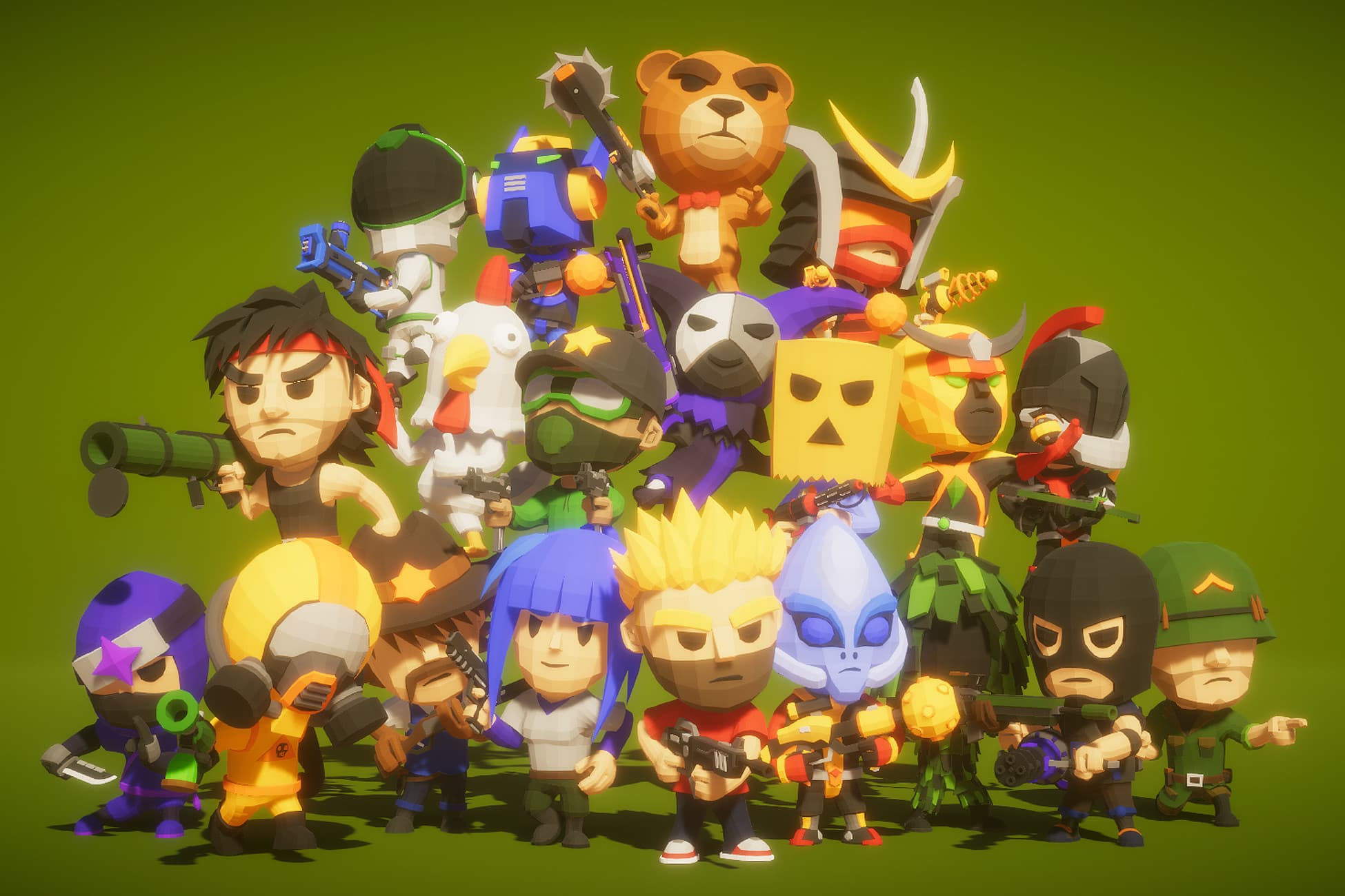 Battle Royale Hero Polyart