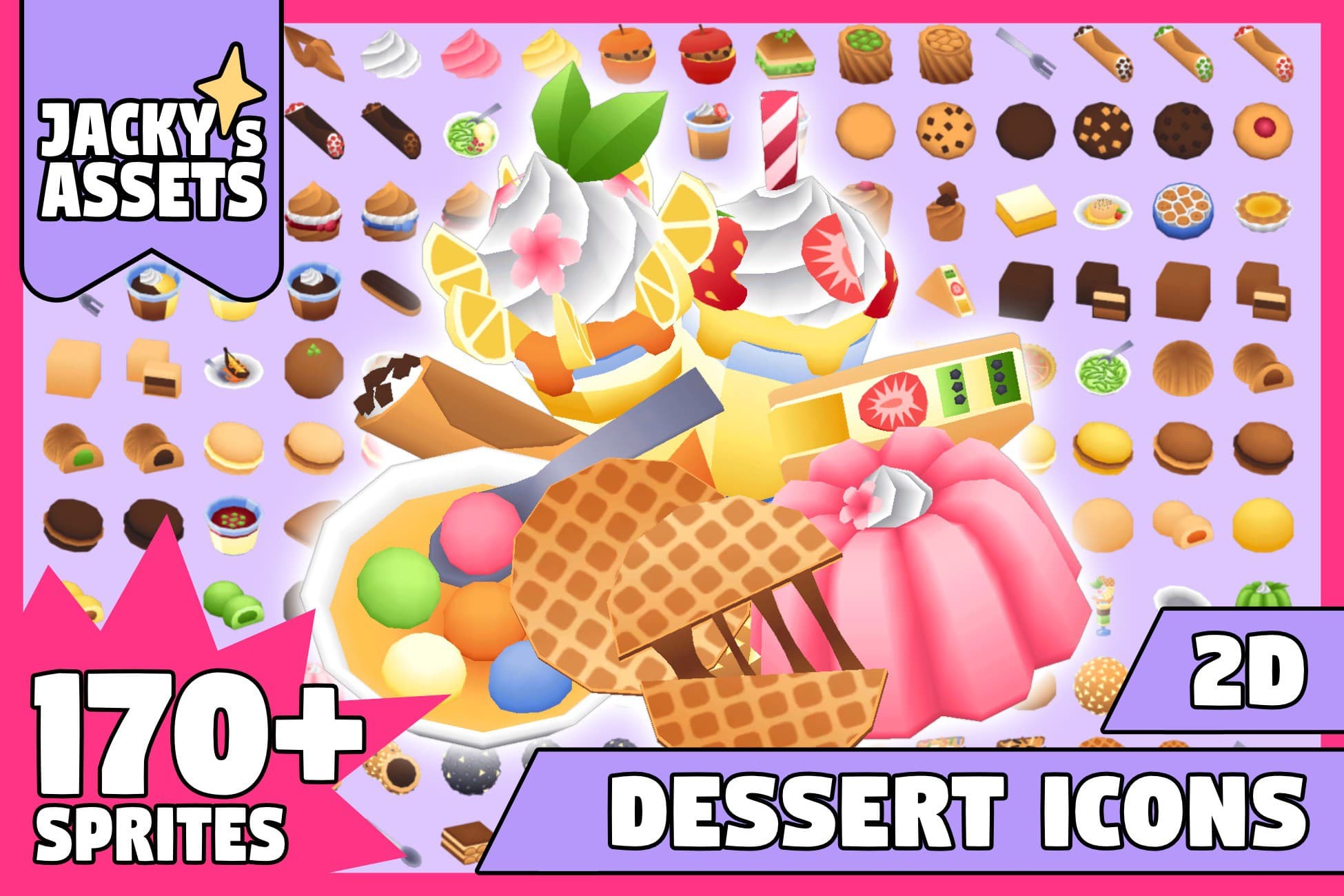 Jacky's 2D Dessert Icons