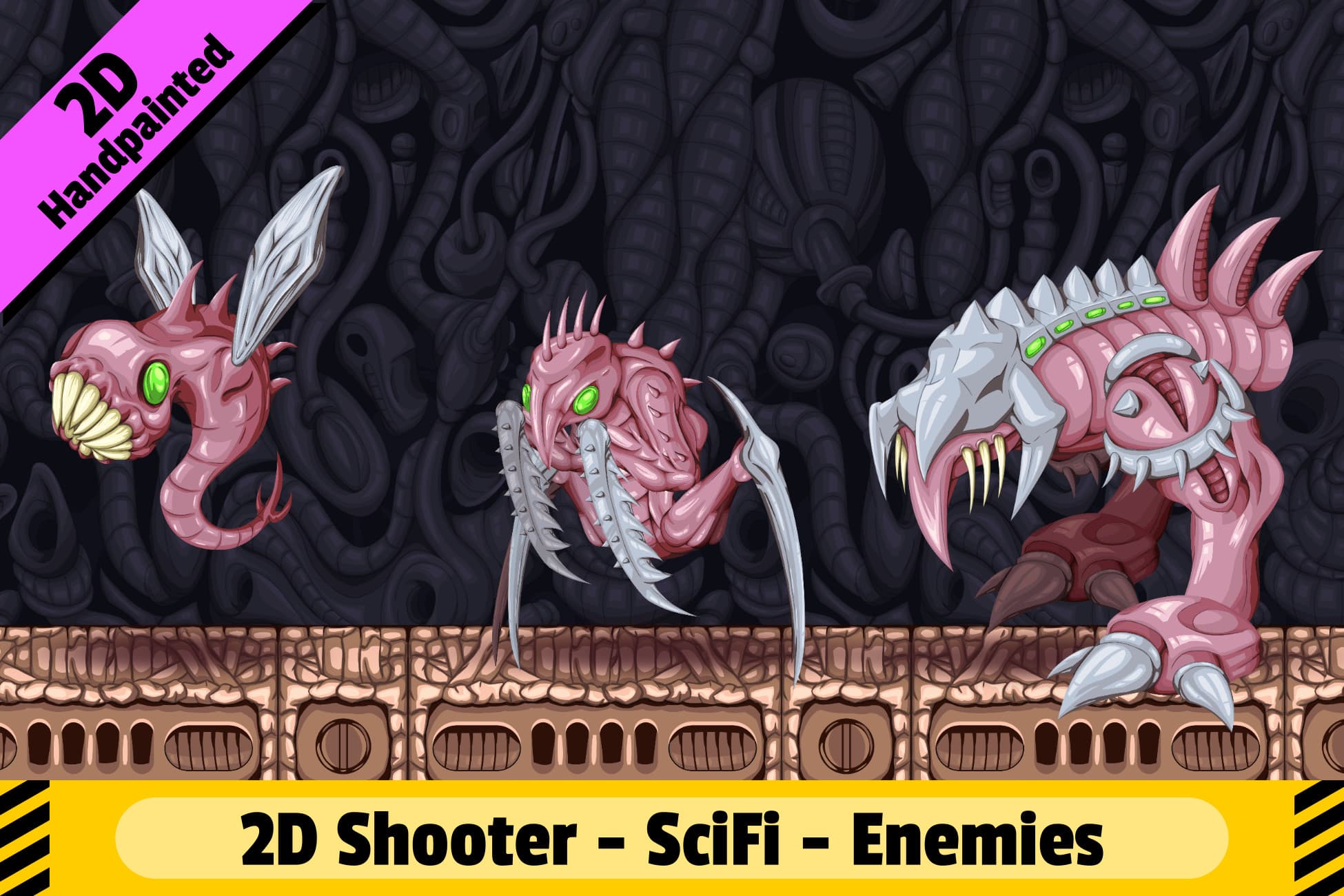 2D Sci Fi - Shooter - Enemies