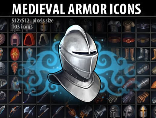 Medieval armor icons