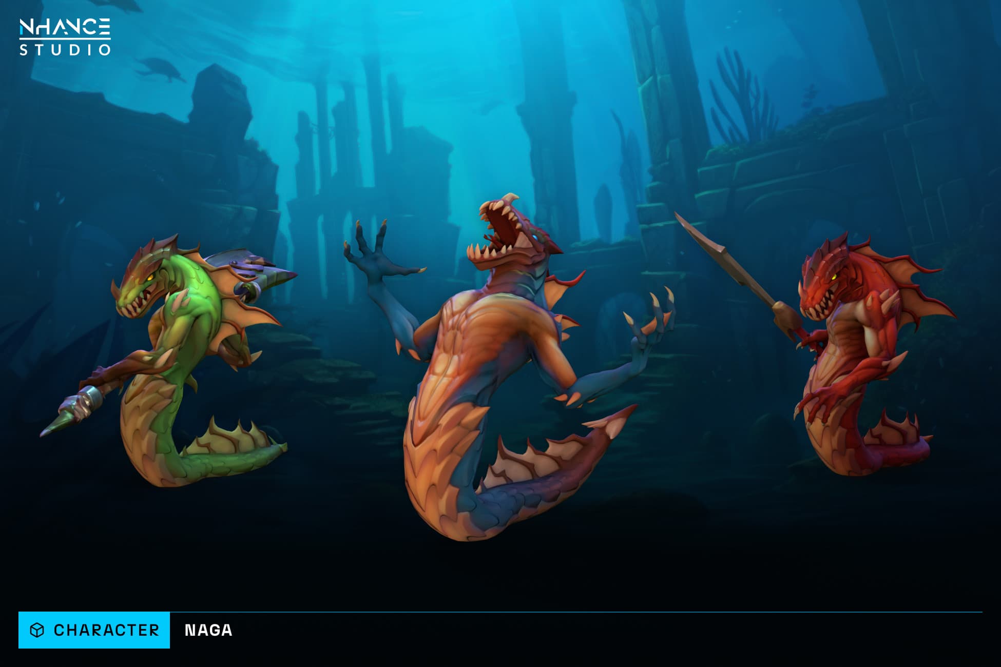 Stylized Fantasy Naga