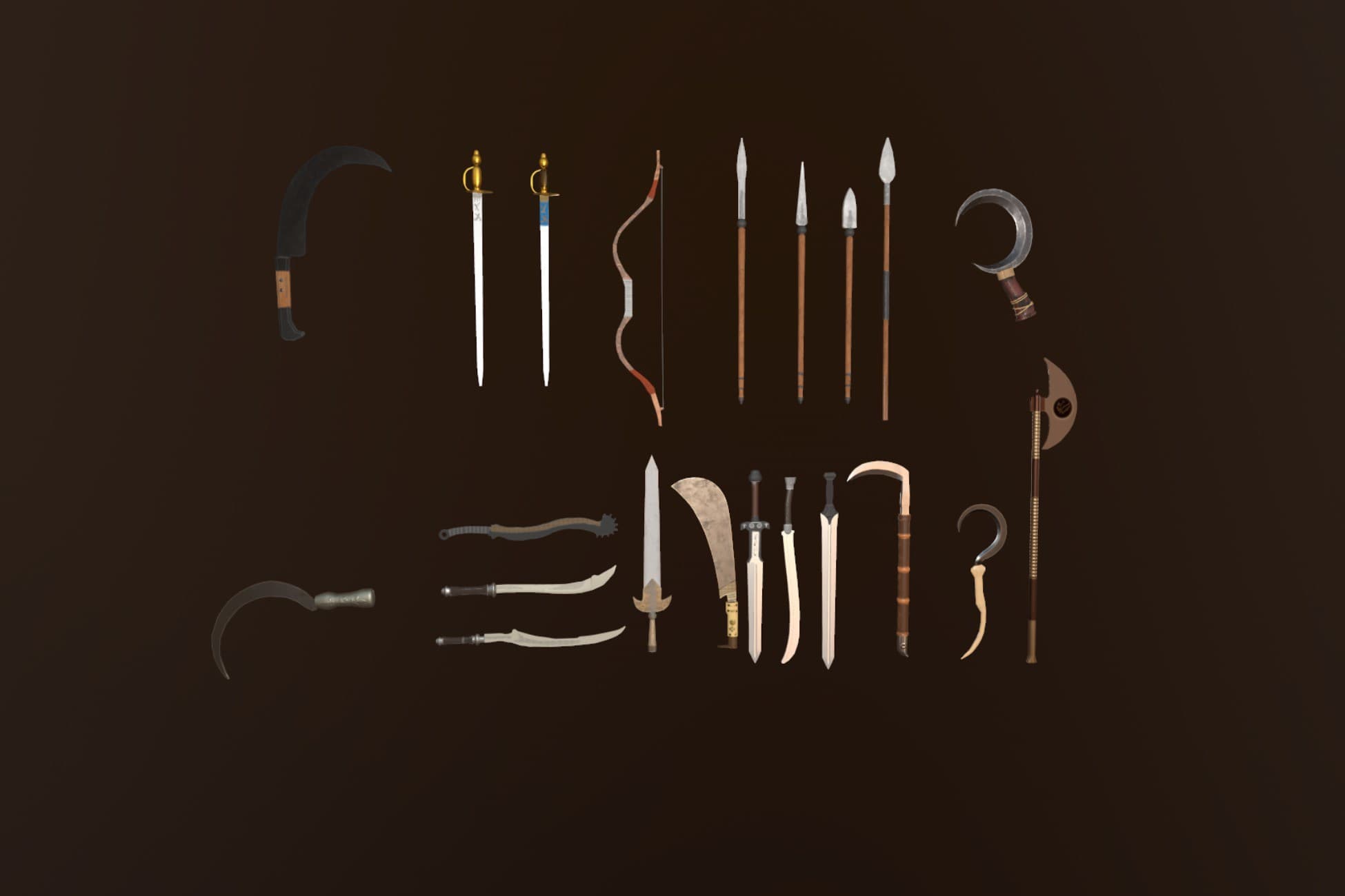 medieval weapons complete collection