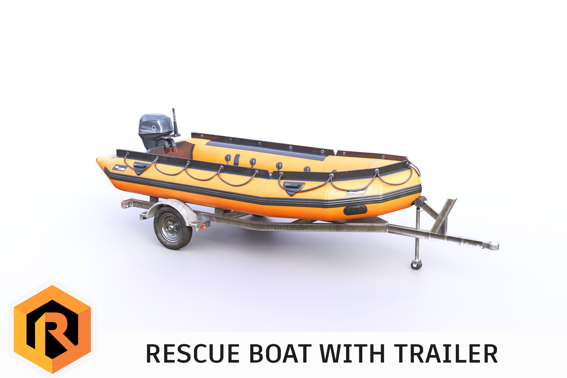 Rescue Boat With Trailer