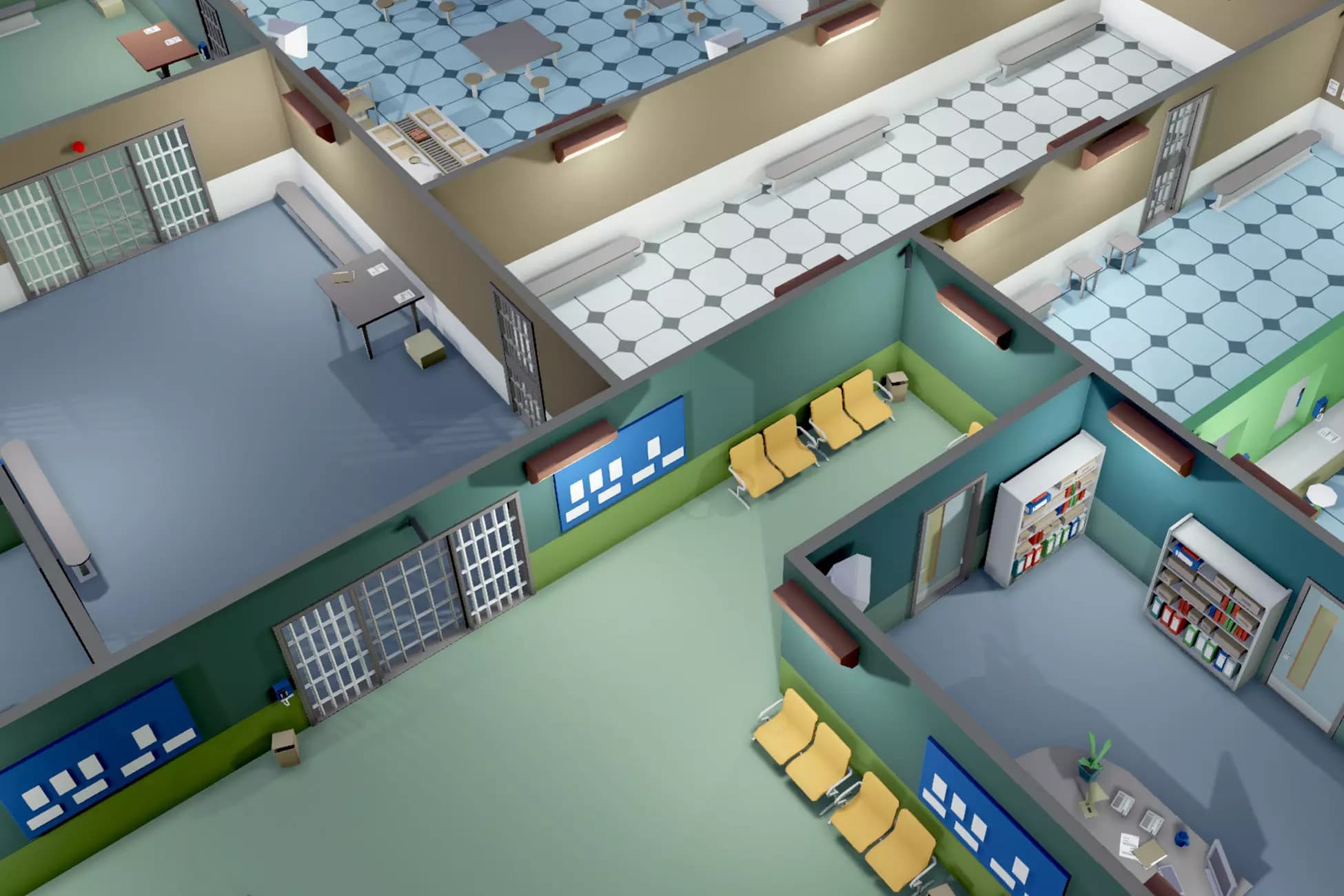 Prison Low Poly