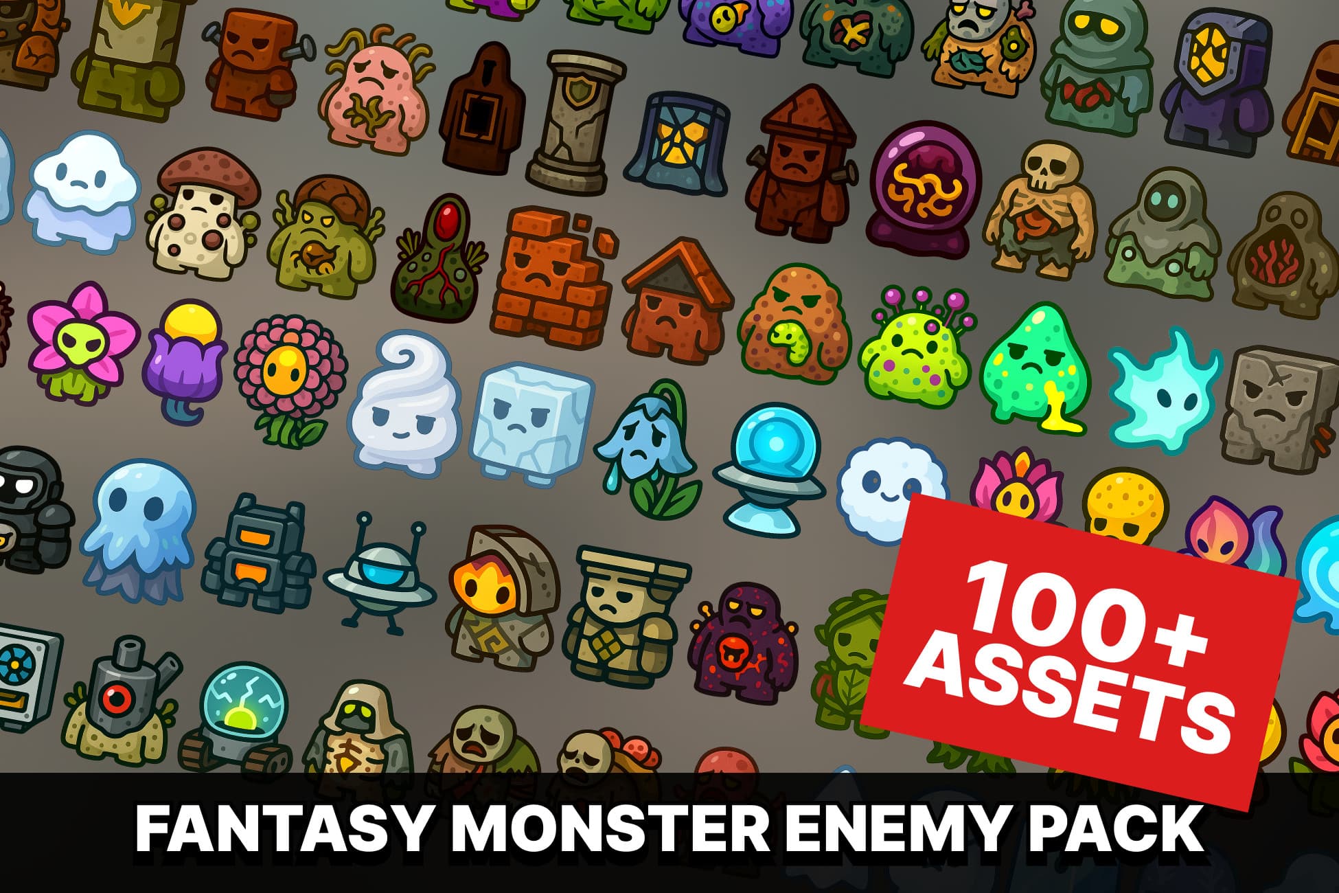 2D Enemy Sprite Pack for RPG Strategy Tower Defense Games