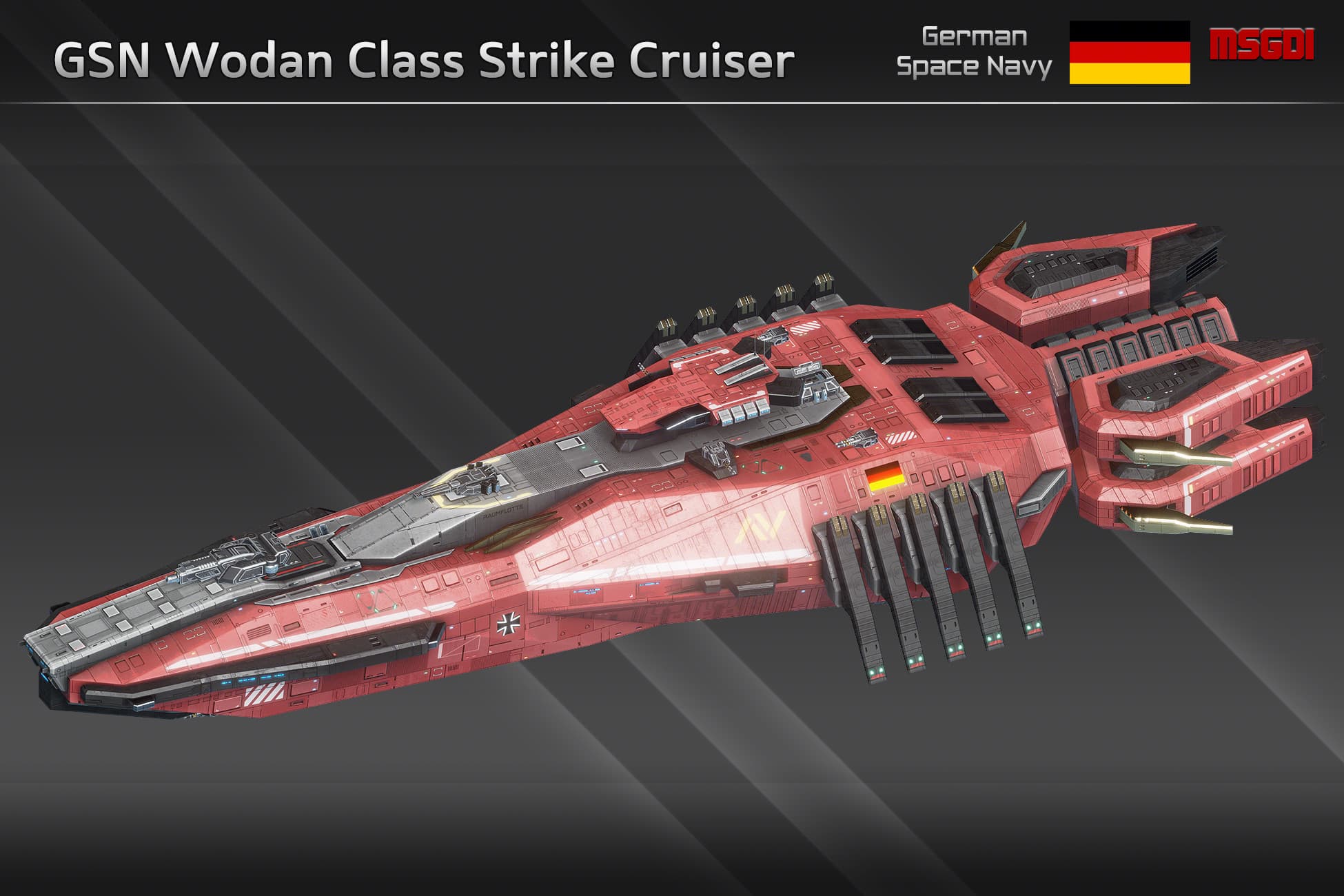 Spaceship GSN Wodan Class Strike Cruiser