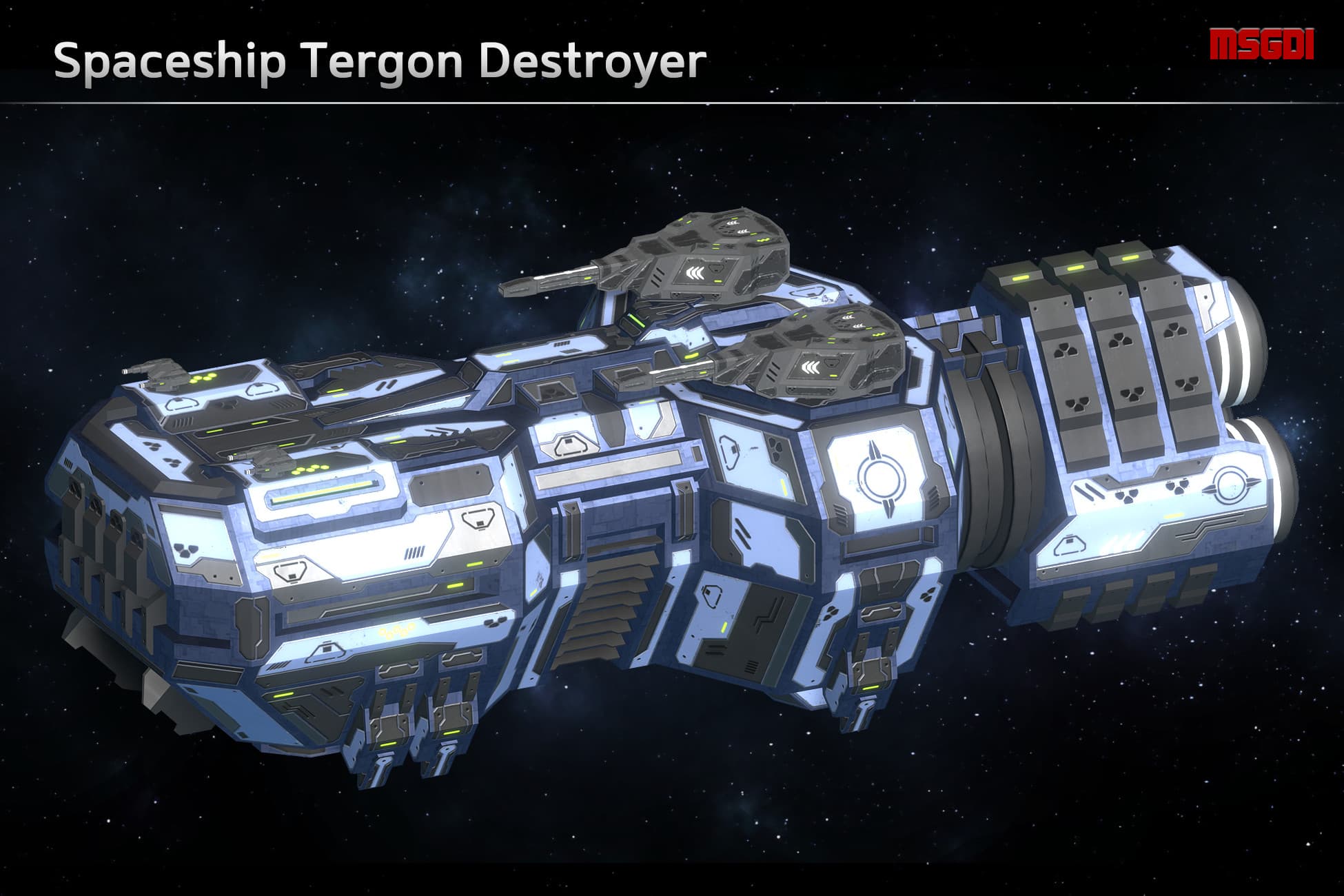 Spaceship Tergon Destroyer