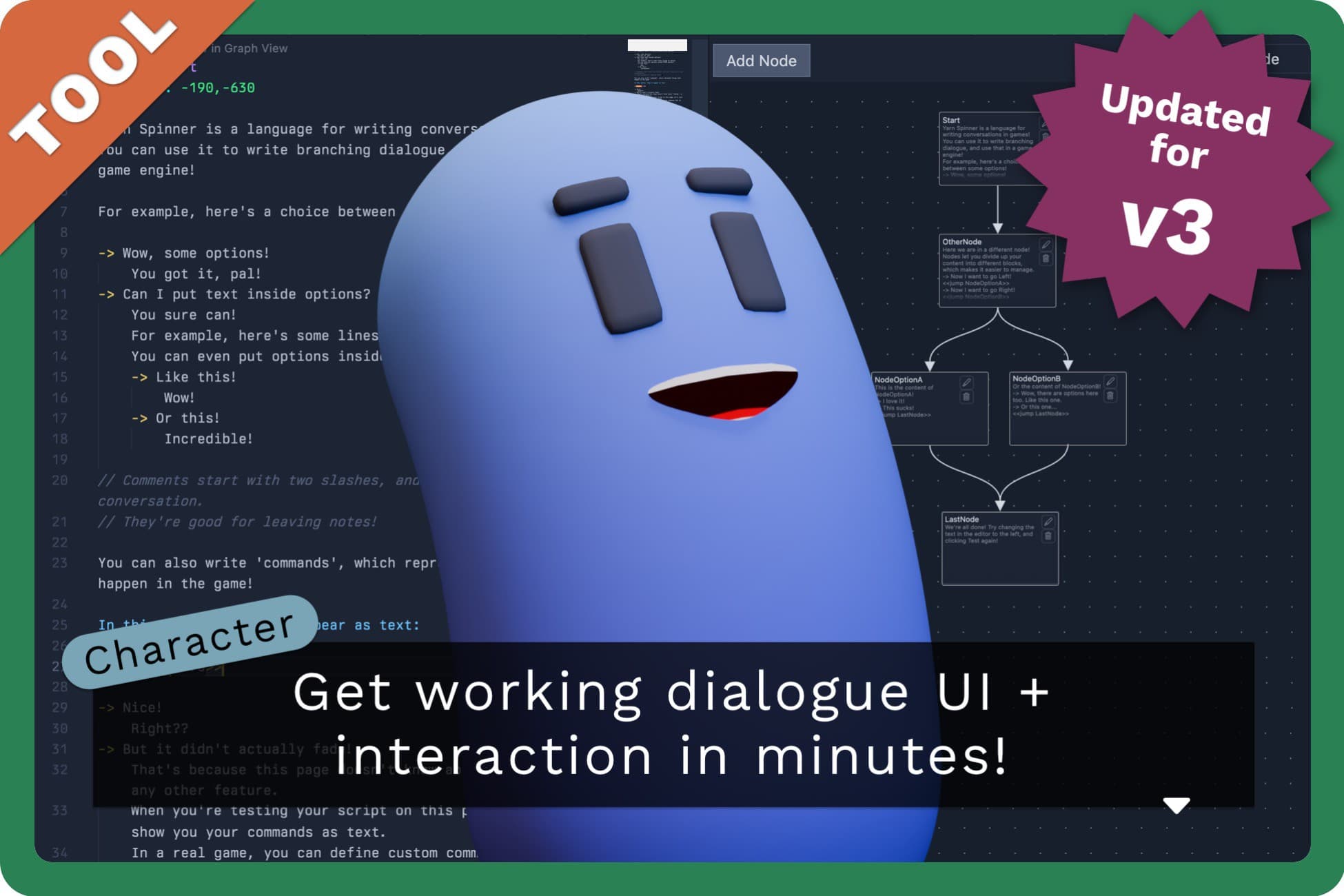 Yarn Spinner+ for Unity, the friendly dialogue and narrative tool