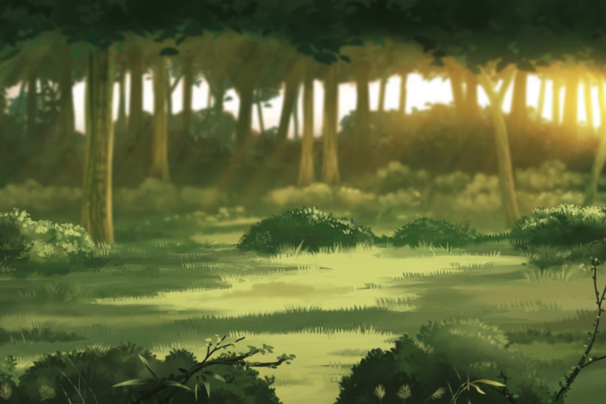 Parallax Forest Background