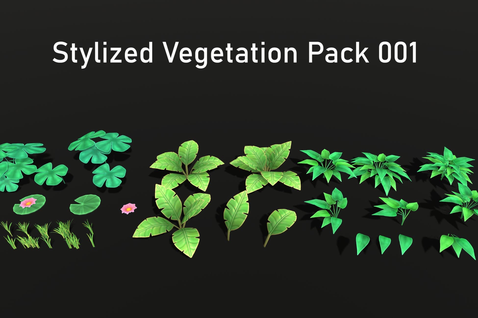 Stylized Vegetation Pack 001