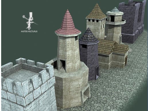 Six Medieval Towers